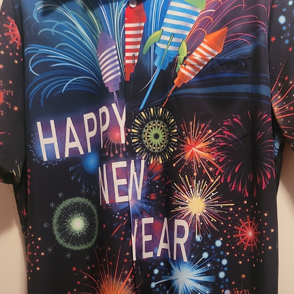 Festive Fireworks New Year Shirt